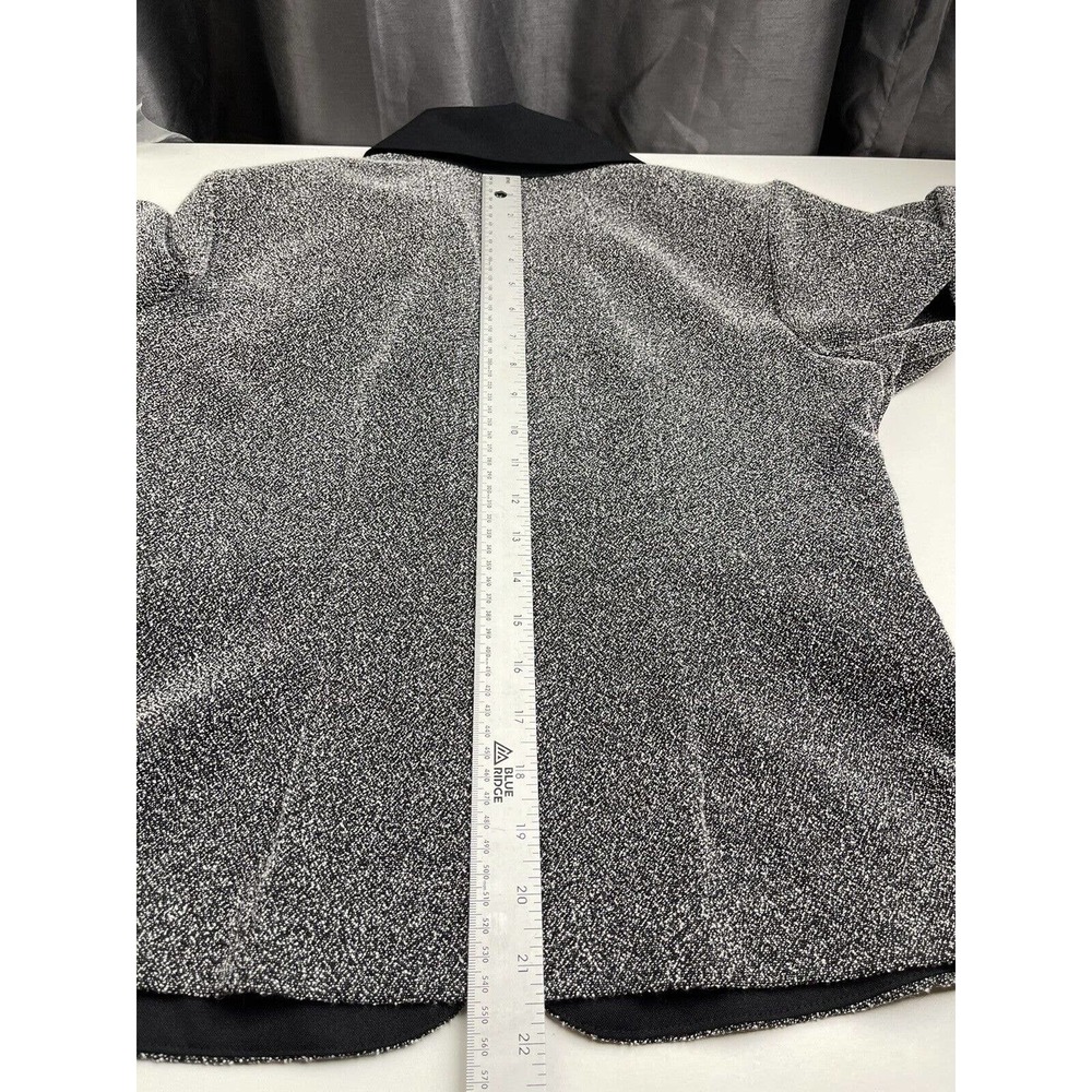 BFA Classics 8 Black White Skirt Suit Knee Length Poly/Rayon Made USA - Picture 8 of 12